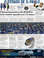 Capa do jornal Estadão 01/02/2017