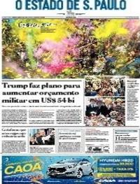 Capa do jornal Estadão 01/03/2017