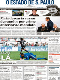 Capa do jornal Estadão 01/05/2017