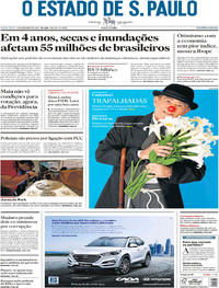 Capa do jornal Estadão 01/12/2017