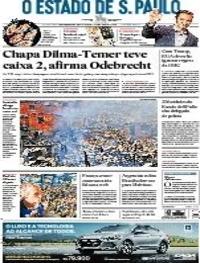 Capa do jornal Estadão 03/03/2017