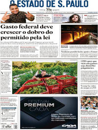 Capa do jornal Estadão 03/07/2017