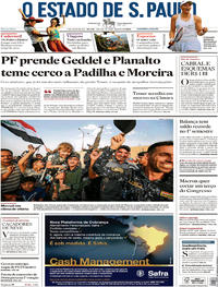 Capa do jornal Estadão 04/07/2017