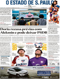 Capa do jornal Estadão 04/09/2017