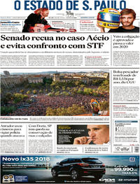 Capa do jornal Estadão 04/10/2017