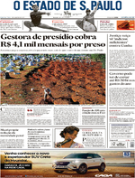 Capa do jornal Estadão 05/01/2017
