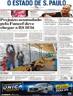 Capa do jornal Estadão 06/01/2017
