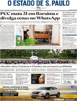 Capa do jornal Estadão 07/01/2017