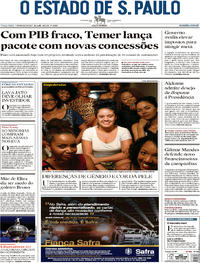 Capa do jornal Estadão 07/03/2017