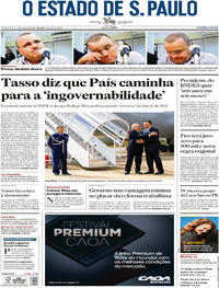 Capa do jornal Estadão 07/07/2017