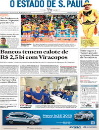 Capa do jornal Estadão 07/08/2017