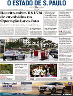 Capa do jornal Estadão 09/02/2017
