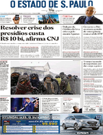 Capa do jornal Estadão 10/01/2017