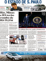Capa do jornal Estadão 11/01/2017