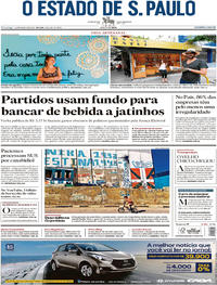 Capa do jornal Estadão 12/03/2017