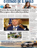 Capa do jornal Estadão 13/01/2017