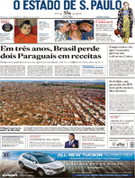 Capa do jornal Estadão 15/01/2017