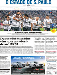 Capa do jornal Estadão 16/11/2017