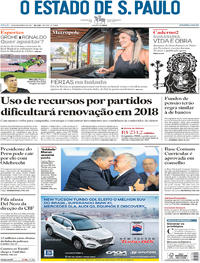 Capa do jornal Estadão 16/12/2017