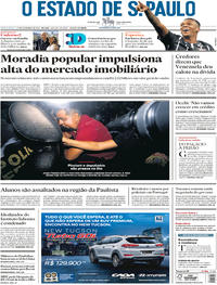 Capa do jornal Estadão 17/11/2017