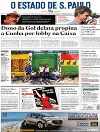 Capa do jornal Estadão 19/03/2017