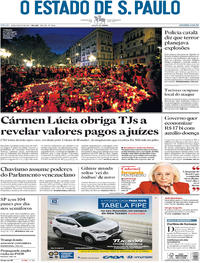 Capa do jornal Estadão 19/08/2017