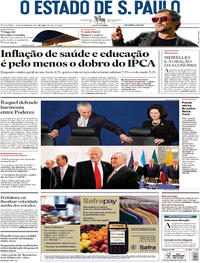 Capa do jornal Estadão 19/09/2017