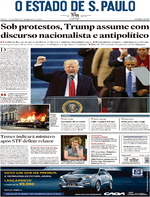 Capa do jornal Estadão 21/01/2017