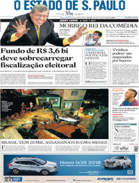 Capa do jornal Estadão 21/08/2017