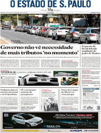 Capa do jornal Estadão 22/07/2017
