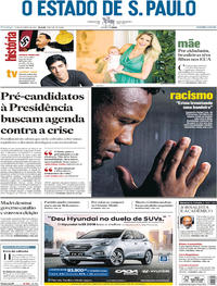 Capa do jornal Estadão 22/10/2017