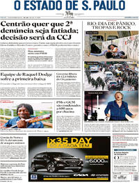 Capa do jornal Estadão 23/09/2017