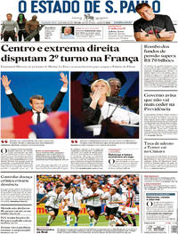 Capa do jornal Estadão 24/04/2017