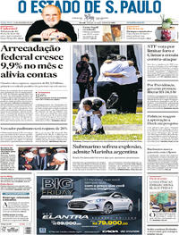 Capa do jornal Estadão 24/11/2017