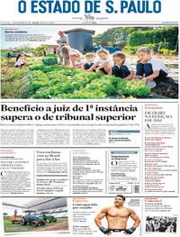 Capa do jornal Estadão 24/12/2017