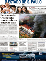 Capa do jornal Estadão 25/01/2017