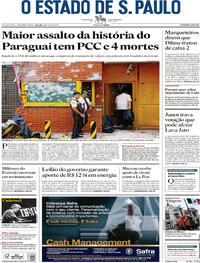 Capa do jornal Estadão 25/04/2017