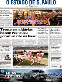 Capa do jornal Estadão 25/09/2017