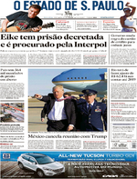 Capa do jornal Estadão 27/01/2017