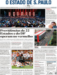 Capa do jornal Estadão 27/03/2017