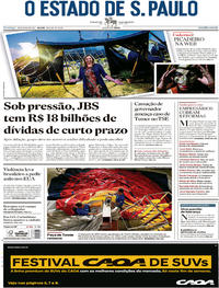 Capa do jornal Estadão 28/05/2017