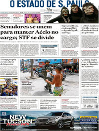 Capa do jornal Estadão 28/09/2017