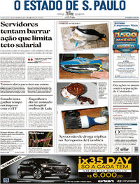 Capa do jornal Estadão 29/09/2017