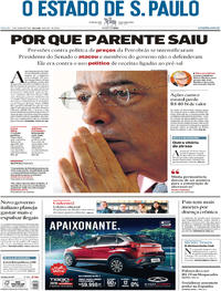 Capa do jornal Estadão 02/06/2018