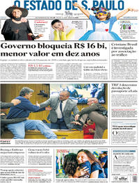 Capa do jornal Estadão 03/02/2018