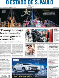 Capa do jornal Estadão 03/03/2018