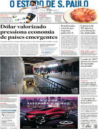 Capa do jornal Estadão 03/05/2018