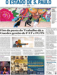 Capa do jornal Estadão 04/12/2018