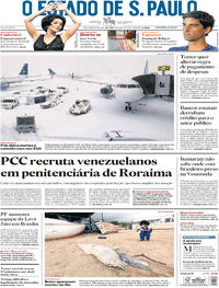 Capa do jornal Estadão 05/01/2018