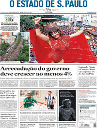 Capa do jornal Estadão 05/02/2018